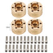 2/4PCS 6~22mm Beadlock Extended Hex Adapter for Axial, Traxxas 1/10 (Messing) Hex Adapter upgraderc 4pcs 12mm 