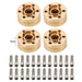 2/4PCS 6~22mm Beadlock Extended Hex Adapter for Axial, Traxxas 1/10 (Messing) Hex Adapter upgraderc 4pcs 10mm 