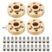 2/4PCS 6~22mm Beadlock Extended Hex Adapter for Axial, Traxxas 1/10 (Messing) Hex Adapter upgraderc 4pcs 6mm 