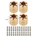 2/4PCS 6~22mm Beadlock Extended Hex Adapter for Axial, Traxxas 1/10 (Messing) Hex Adapter upgraderc 4pcs 22mm 