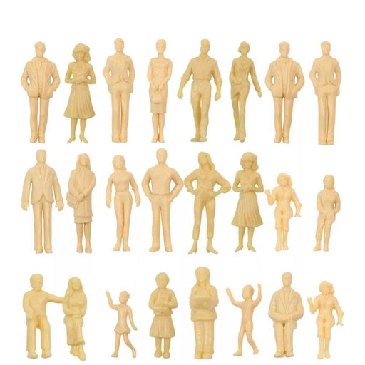 24PCS G Scale Human Figures 1/25 (Plastic) P2510B - upgraderc
