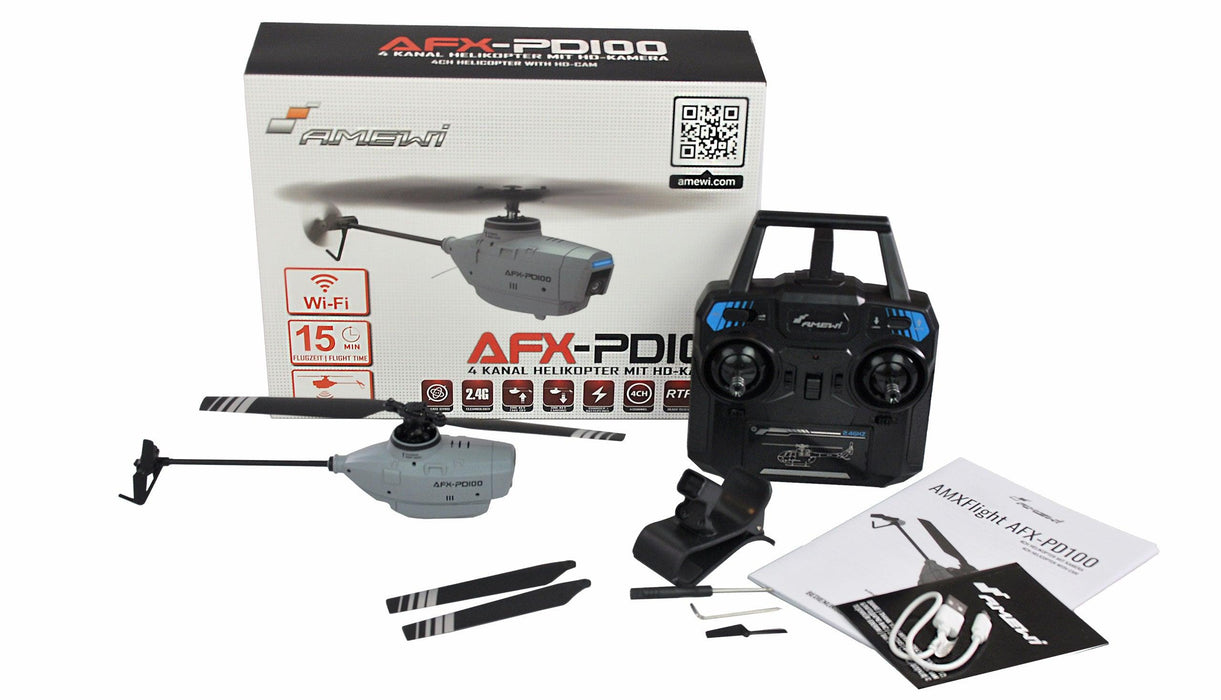Amewi AFX-PD100 FP Helicopter w/ HD Camera PNP