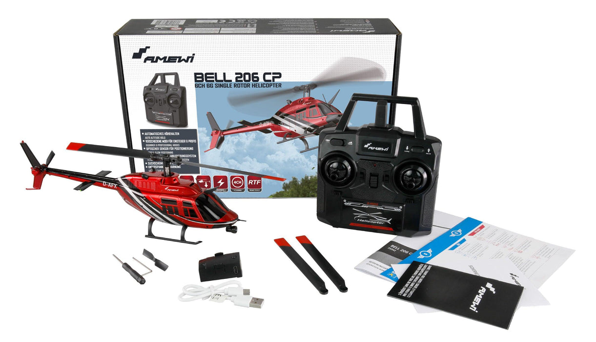 Amewi Bell 206 Jet Ranger CP Helicopter PNP