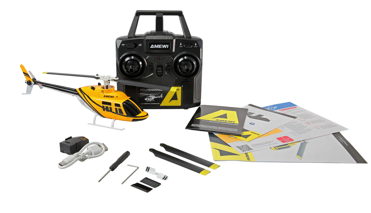 Amewi Bell 206 Jet Ranger Helicopter 4-Channel 6G PNP