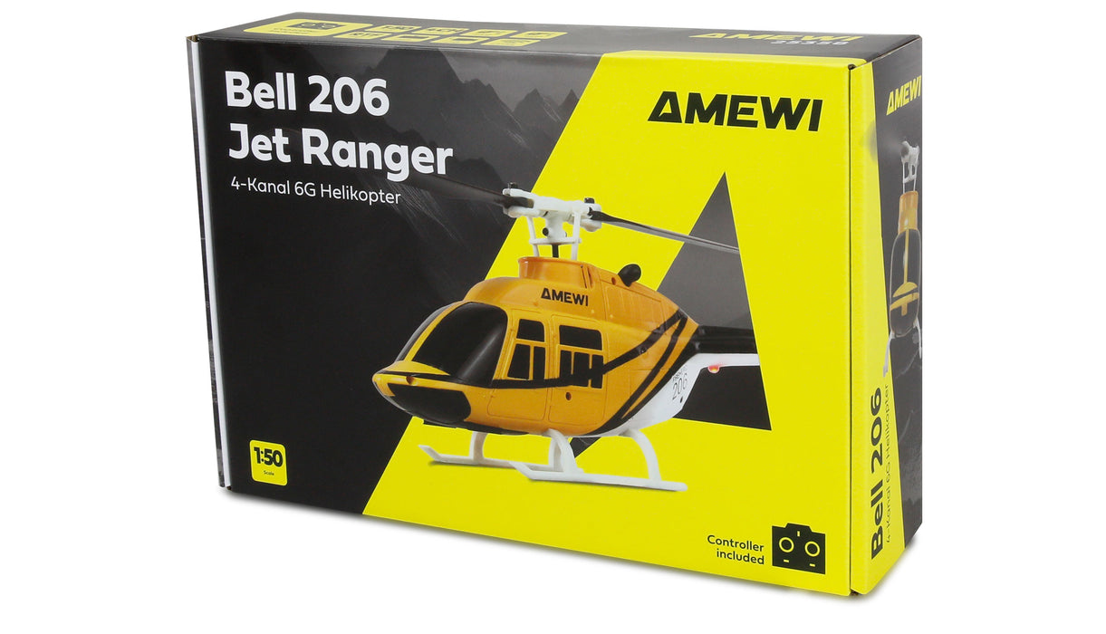 Amewi Bell 206 Jet Ranger Helicopter 4-Channel 6G PNP