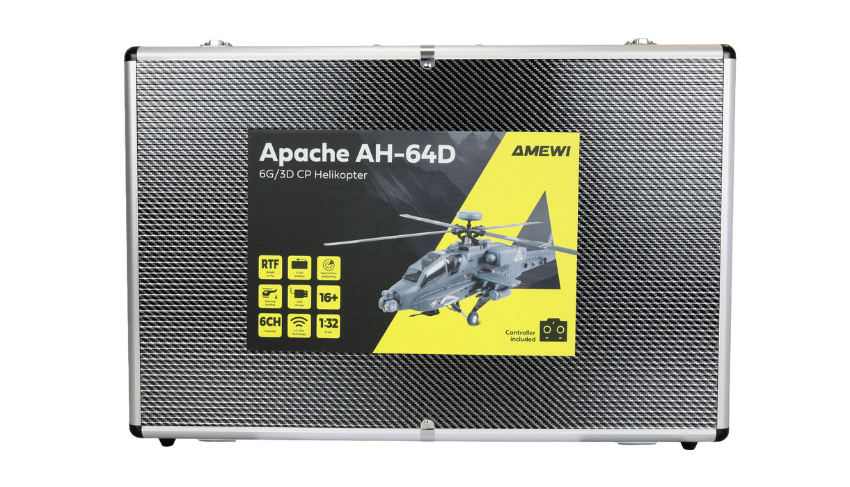 Amewi Apache AH-64D CP 6G/3D Hubschrauber PNP (Grau)