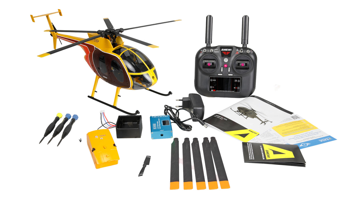 Amewi MD500 Pro GPS Helicopter Hawaii 9-Channel 3D/6G PNP