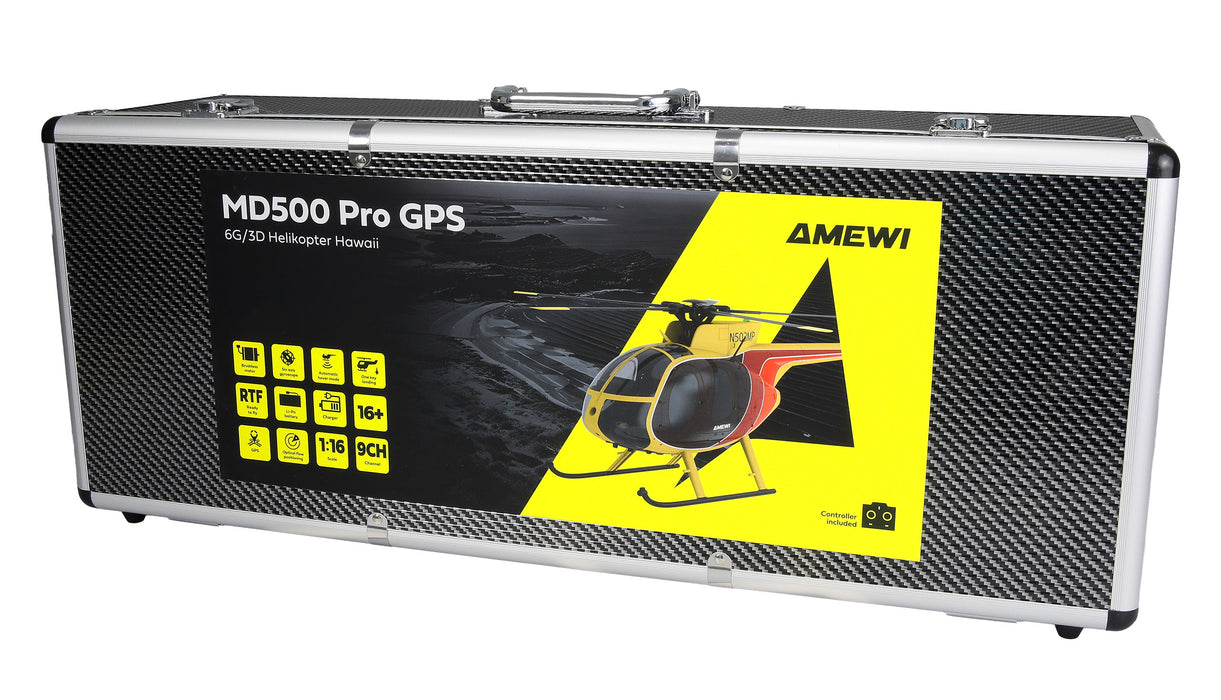 Amewi MD500 Pro GPS Helicopter Hawaii 9-Channel 3D/6G PNP