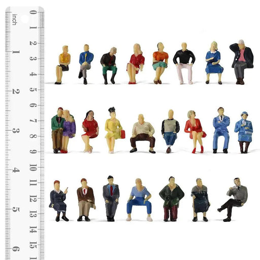 25PCS O Scale Human Figures 1/43 (Plastic) P4806 - upgraderc