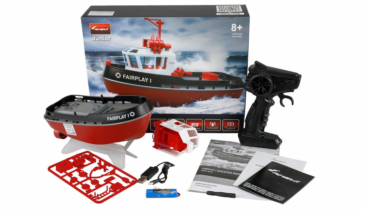Amewi Fairplay I Tugboat 1/72 PNP (Zwart)