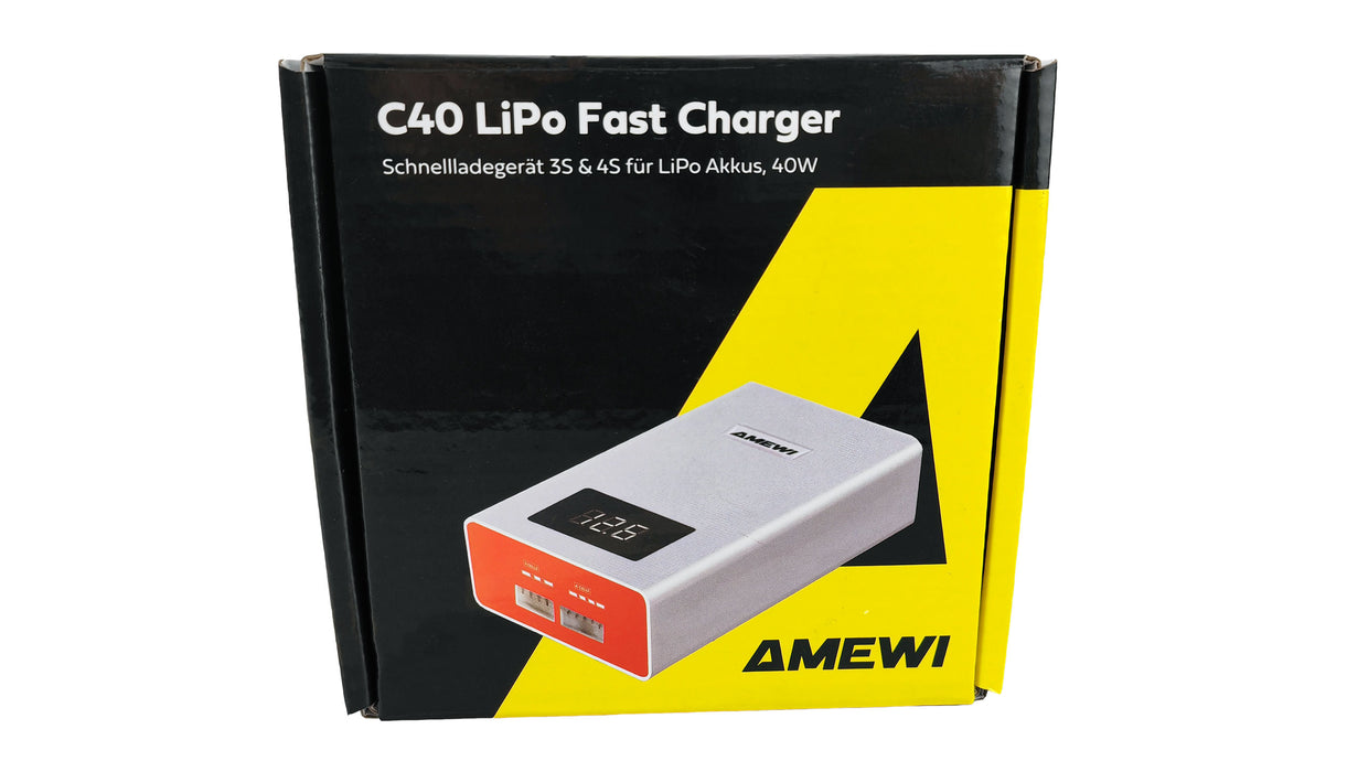 Amewi C40 Chargeur Rapide LiPo 3-4S 40W