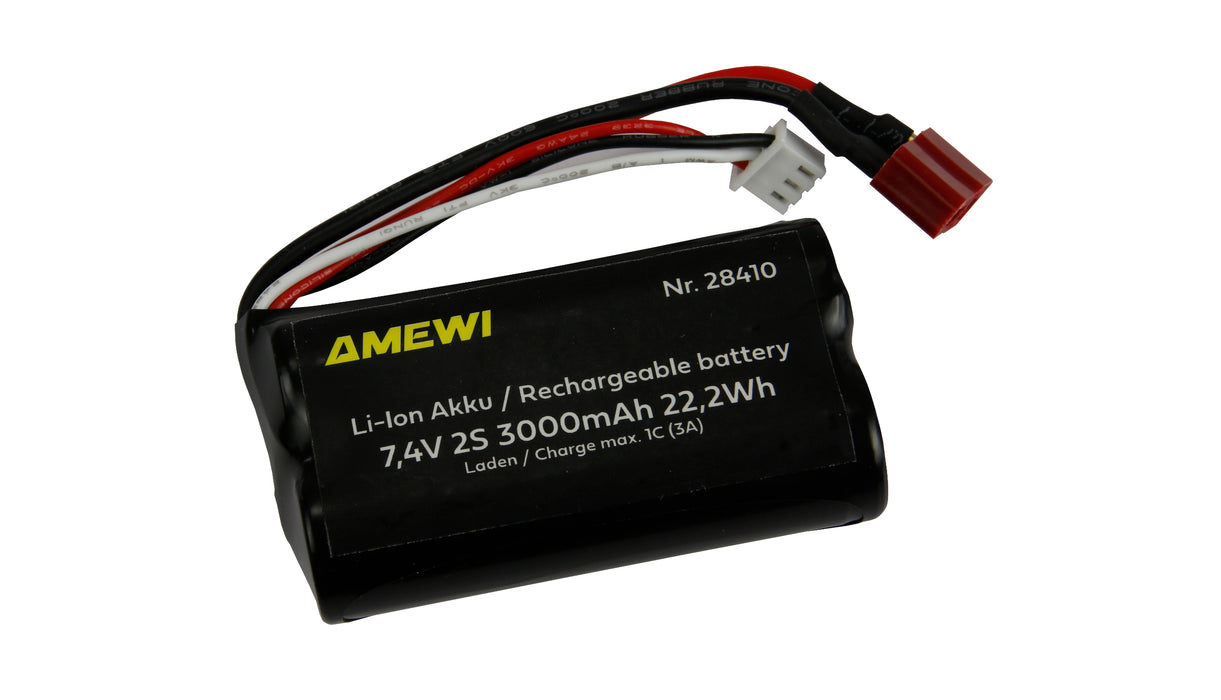 Li-Ion Battery 2S 7.4V 3000mAh (Dean)