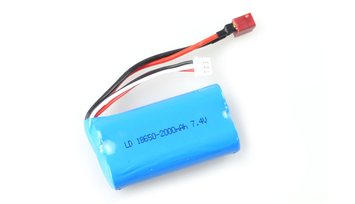 Li-Ion Akku 2S 7,4V 2000mAh T-Stecker pour Dirt Climbing 1/10