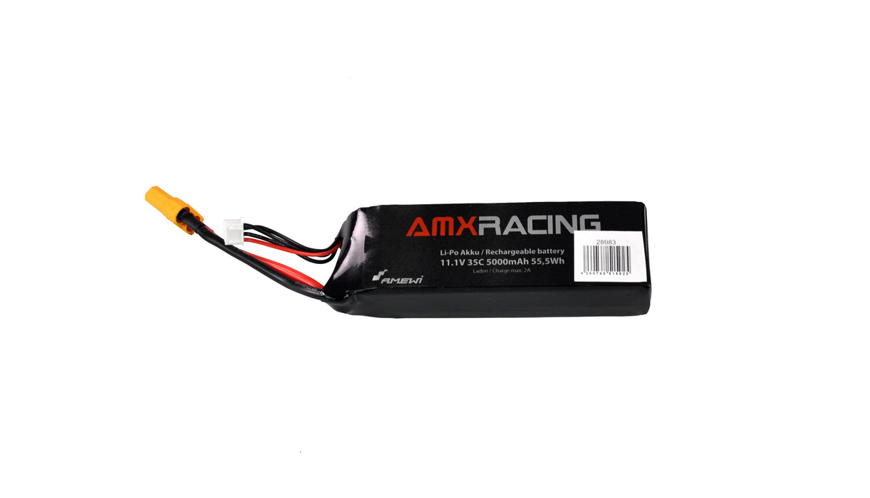 Batterie LiPo 3S 11.1V 5000mAh 35C XT90 pour AMX Racing RXB7 1/7