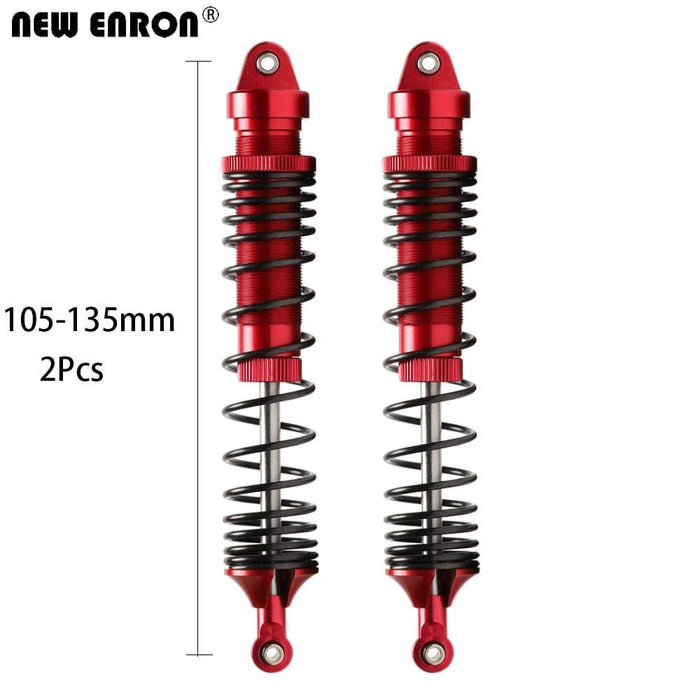 2/8PCS Front/Rear 135~160mm Oil Shock Absorber for Traxxas UDR 1/7 (Aluminium) Schokdemper New Enron FRONT 135F RED 