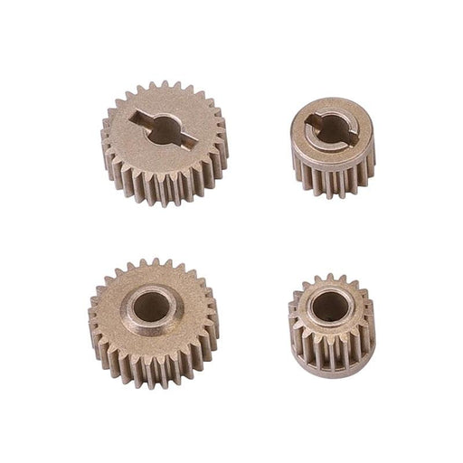 28T, 18T Axle Gear Set for Yikong YK4101 PRO 1/10, YK4082 PRO 1/8 (Metaal) 13031 - upgraderc