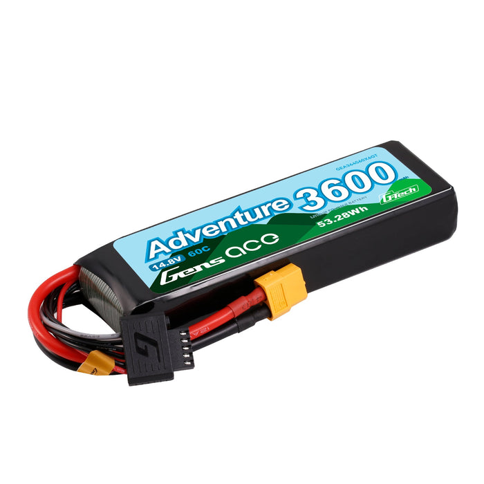 Gens Ace G-Tech 3600mAh 4S1P 14.8V 60C LiPo (XT60)