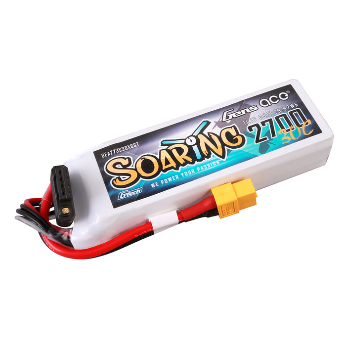 Gens Ace G-Tech Soaring 2700mAh 11.1V 30C 3S1P LiPo (XT60)