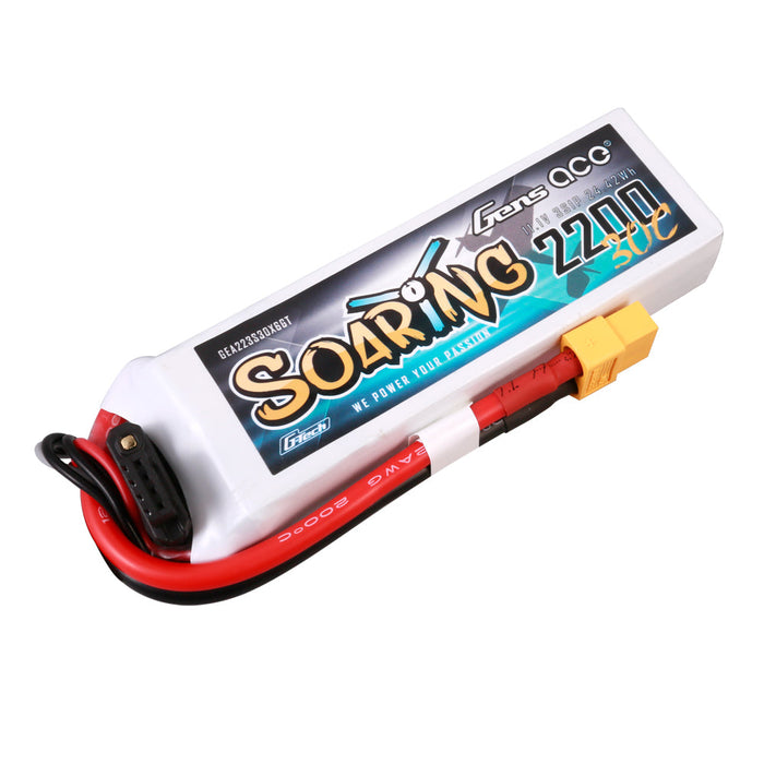 Gens Ace G-Tech Soaring 2200mAh 11.1V 30C 3S1P LiPo (XT60)