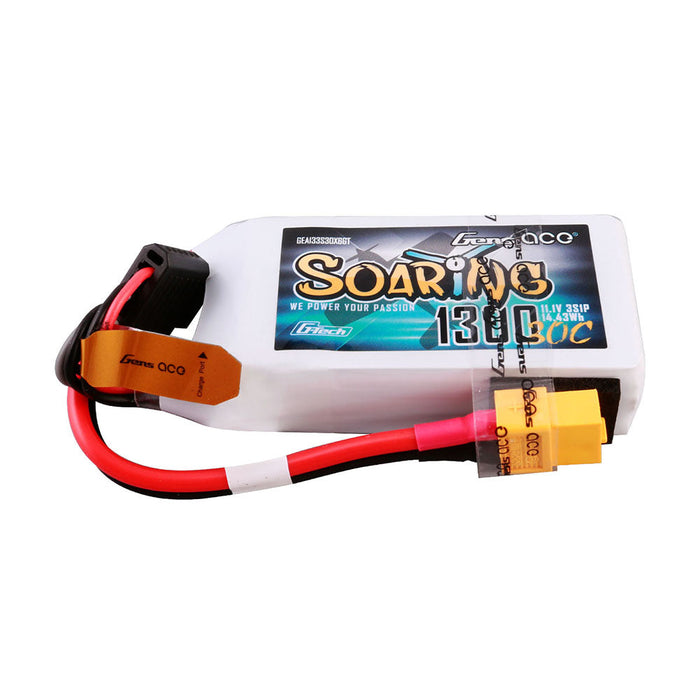 Gens Ace G-Tech Soaring 1300mAh 11.1V 30C 3S1P LiPo (XT60)