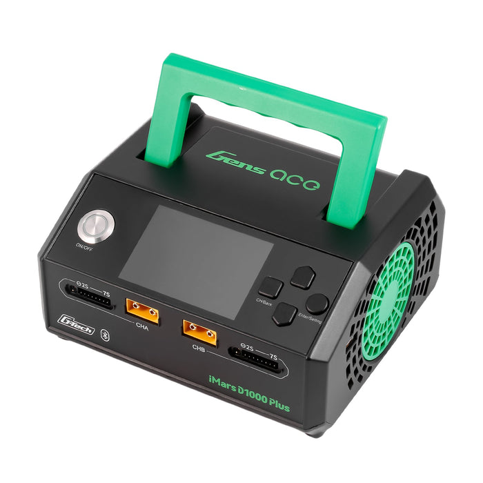 Gens Ace iMars D1000 Plus Smart Charger Dual Channel AC 1000W G-Tech