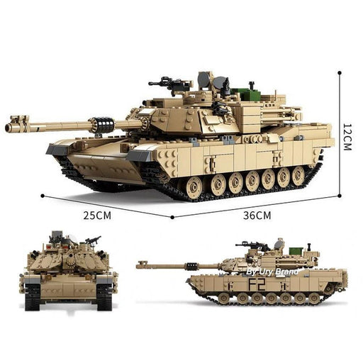 2in1 M1A2 Abrams MBT Model Building Blocks (1463 stukken) - upgraderc