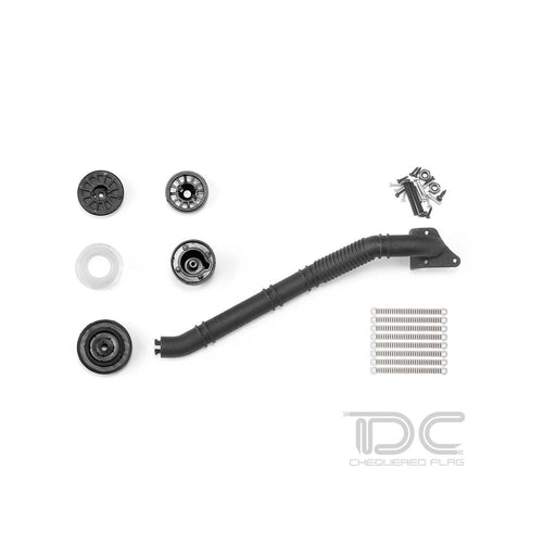 2IN1 Wading Pipe Snorkel for Traxxas TRX4 Defender D90 D110 1/10 (ABS) - upgraderc