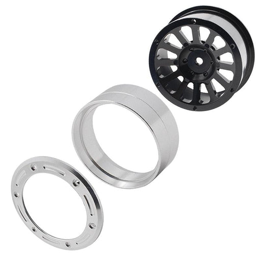 2PCS 1.9" Wheel Rims for 1/10 Crawler (Aluminium) Band en/of Velg KYX 