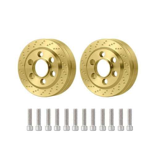 2PCS 1.9/2.2" Wheel Internal Counterweight for Axial Traxxas 1/10 (Messing) Onderdeel Yeahrun 2Pcs 1.9inch 