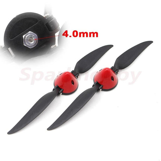 2PCS 1060 2-Blade Folding Propeller w/ Spinner Onderdeel Sparkhobby 2 set 4.0mm 