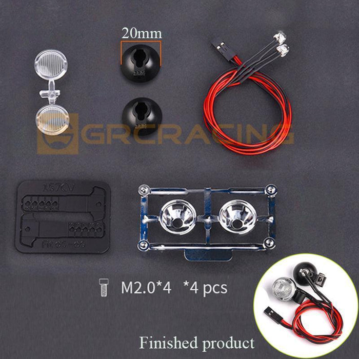2PCS 1/10, 1/8 18/20mm Led Spotlight Headlamp - upgraderc