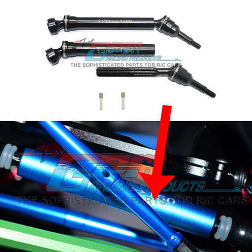 2PCS 133~155mm Drive Shafts for Traxxas E-Revo Etc 1/10 (Staal) - upgraderc
