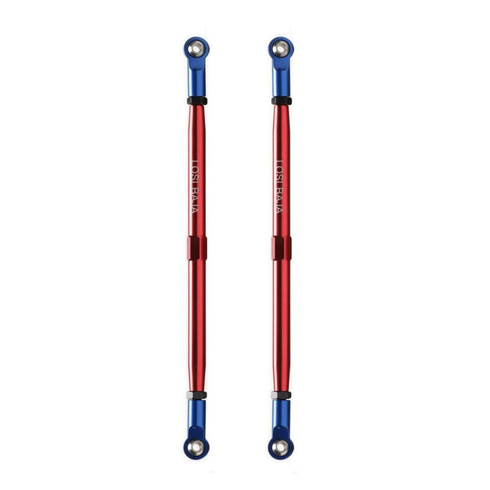 2PCS 150mm Thicker Rear Suspension Upper Links for Losi 1/10 BAJA REY (Staal) - upgraderc