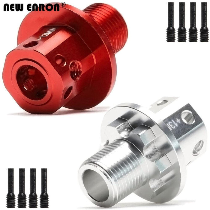 2PCS 1/8 17mm Extended (13mm) Wheel Hex (Aluminium) Hex Adapter New Enron 