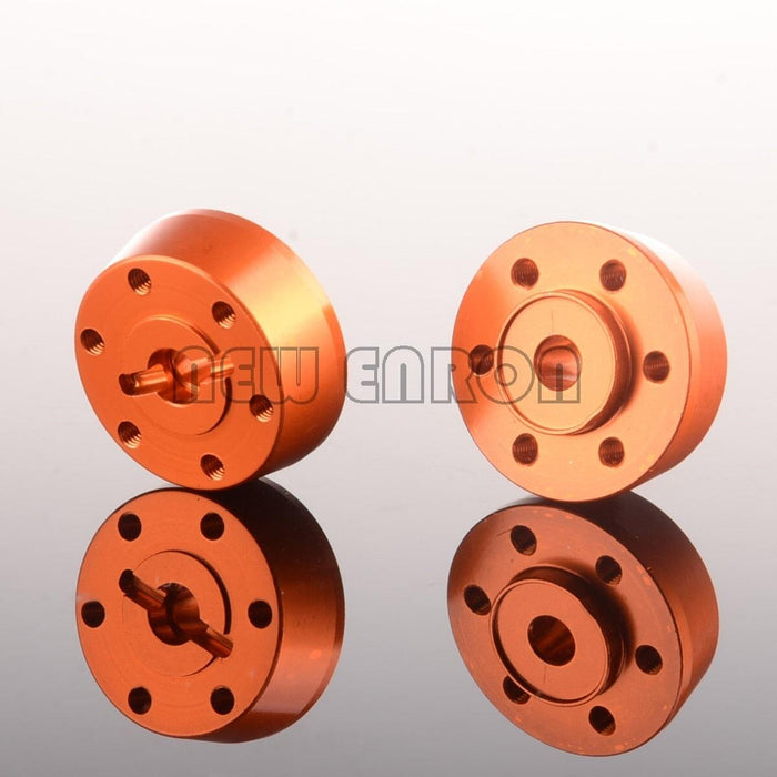 2PCS 2.2" 14mm Front Wheel HEX for Axial Yeti 1/10 (Aluminium) Hex Adapter New Enron Orange 