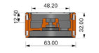 2PCS 2.2" Beadlock Wheel Rims for 1/10 Crawler (Aluminium) Band en/of Velg GRC 