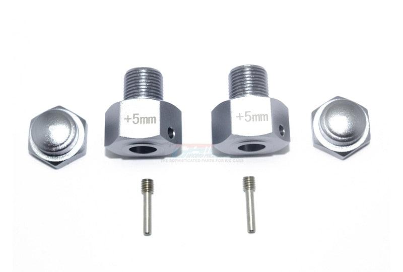 2PCS +5mm Hex Adapter w/ Nuts for Losi Super Baja Rey 1/6 (Aluminium) - upgraderc