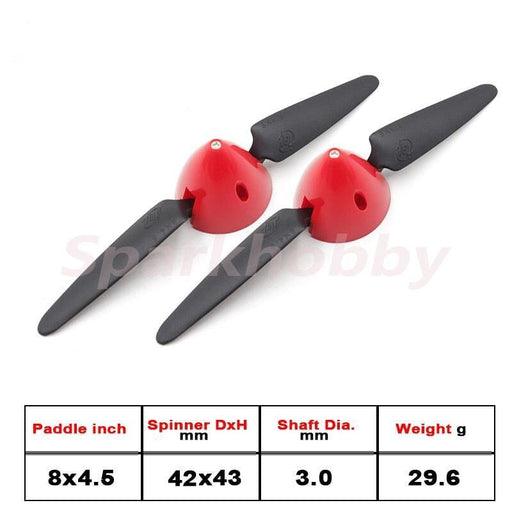 2PCS 6x4~11x6 Folding Propeller w/ 2.3~4.0mm Spinner Cover Onderdeel HAOYE 2 set 8x4.5 3.0mm 