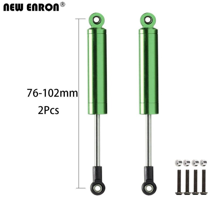 2PCS 82~102mm 1/10 Crawler Shock Absorber (Aluminium) Schokdemper New Enron 2P Green 76-102mm 