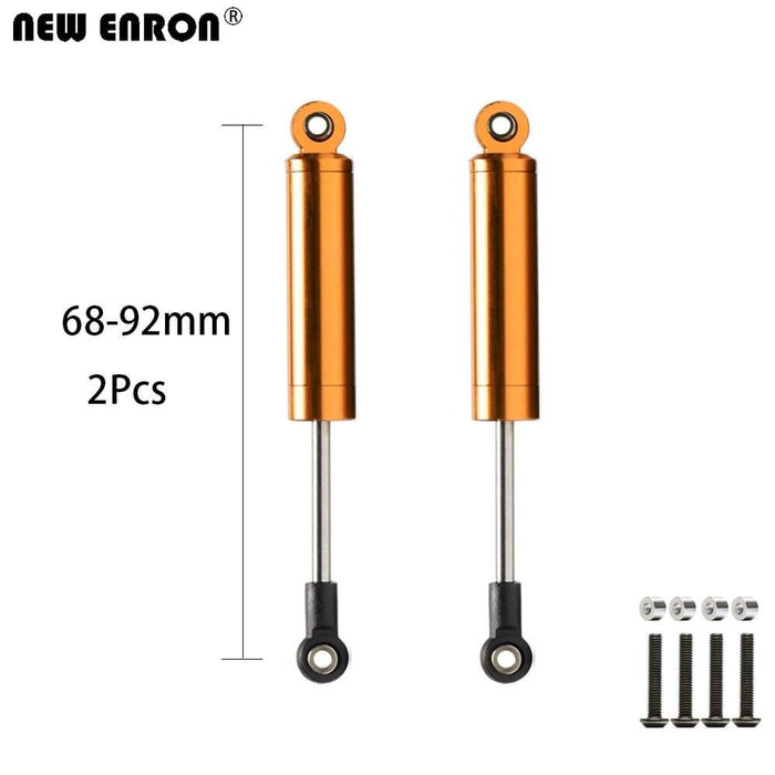 2PCS 82~102mm 1/10 Crawler Shock Absorber (Aluminium) Schokdemper New Enron 2P Orange 68-92mm 