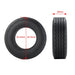 2PCS 83.5mm Front Tire Wheel Rims for 1/14 Truck (Rubber, Metaal) Band en/of Velg Yeahrun 