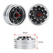 2PCS 84.5mm Front Tire Wheels for 1/14 Truck (Rubber, Metaal) Band en/of Velg Yeahrun 
