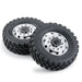 2PCS 84.5mm Front Tire Wheels for 1/14 Truck (Rubber, Metaal) Band en/of Velg Yeahrun 