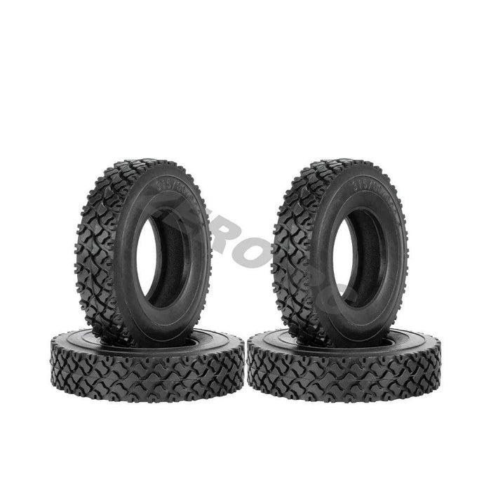 2PCS 88x19mm 1/14 Vrachtwagen Tires (Hard Rubber) - upgraderc
