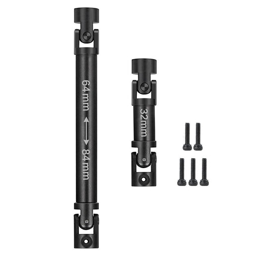2PCS Adjustable Drive Shaft for Axial SCX24 (Metaal) Onderdeel Yeahrun 32 and 64mm 