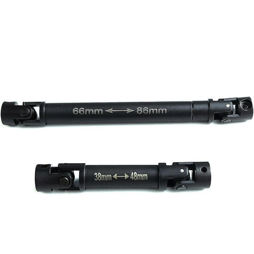 2PCS Adjustable Drive Shaft for Axial SCX24 (Metaal) Onderdeel Yeahrun 38 and 66mm 