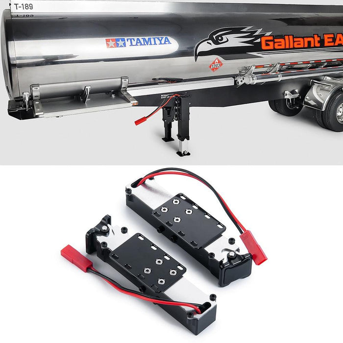 2PCS Adjustable Electric Support Legs for Tamiya 1/14 Truck Onderdeel Yeahrun 