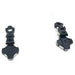2PCS Adjustable Magnetic Stealth Body Post Mount for 1/10 Auto's (Aluminium) Onderdeel Yeahrun Black 
