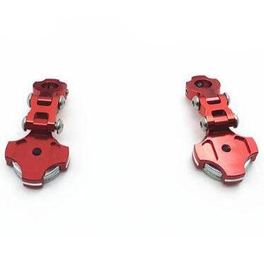 2PCS Adjustable Magnetic Stealth Body Post Mount for 1/10 Auto's (Aluminium) Onderdeel Yeahrun Red 