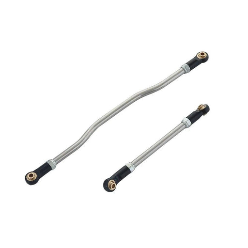2PCS Adjustable Steering Link, Servo Link Rod for Axial Capra 1.9 1/10 (Metaal) - upgraderc